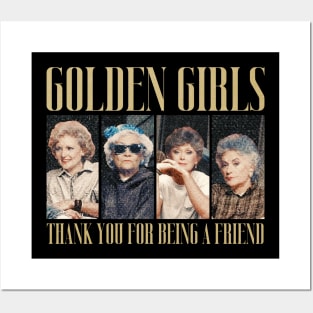 GOLDEN GILRS VINTAGE - Thank You For Being A Friend Posters and Art